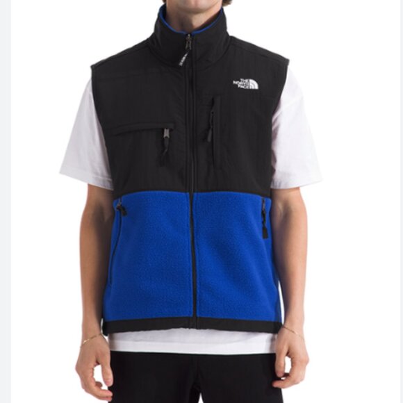 The North Face Denali Vest Men’s XXL Black Blue Retro Outdoor Fleece Warm - Picture 1 of 4
